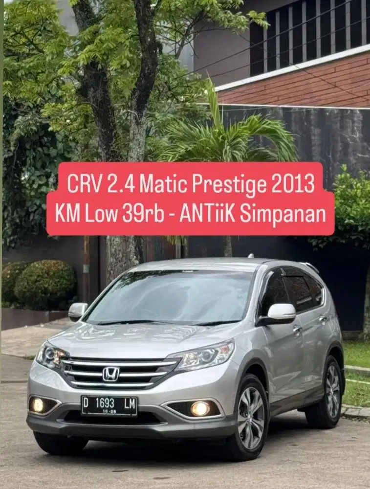 ANTiK KM low 39rb - CRV 2.4 Prestige matic 2013 pk an 2014 murah istw