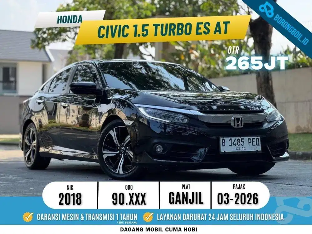 Civic 1.5 Turbo ES AT Hitam 2018