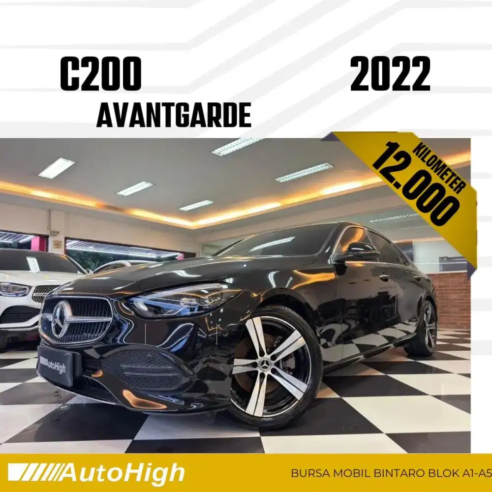 DP10% [Km12.000] C200 Avantgarde 2022 Black Reg 2024 #AUTOHIGH
