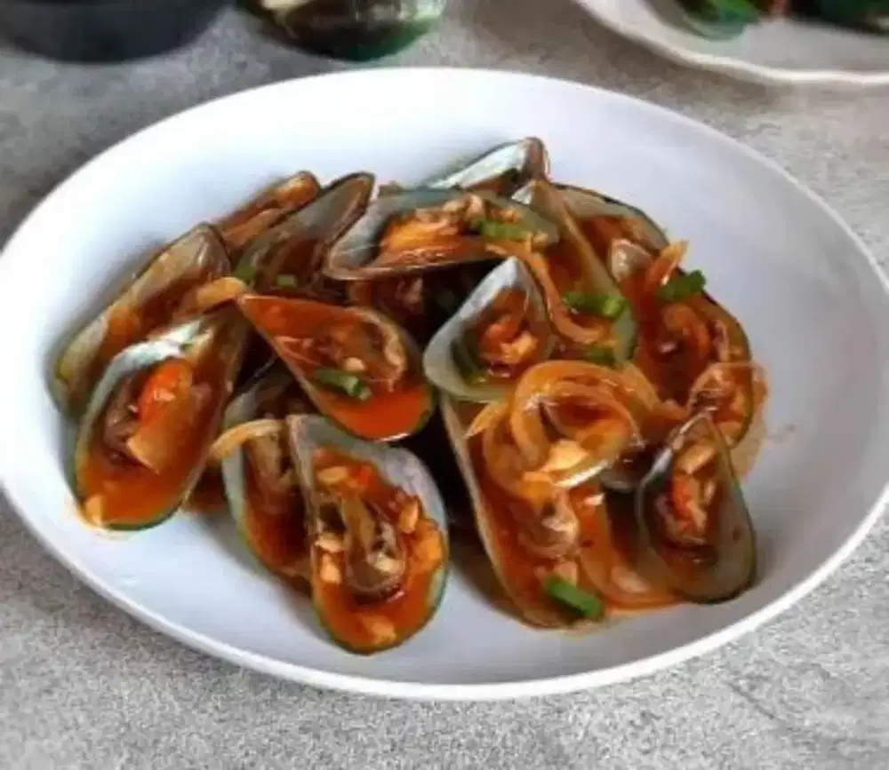 Kerang Hijau Saos Padang