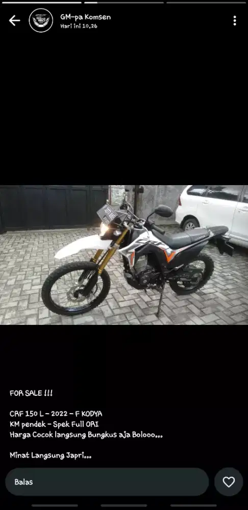 Honda Crf 150 L