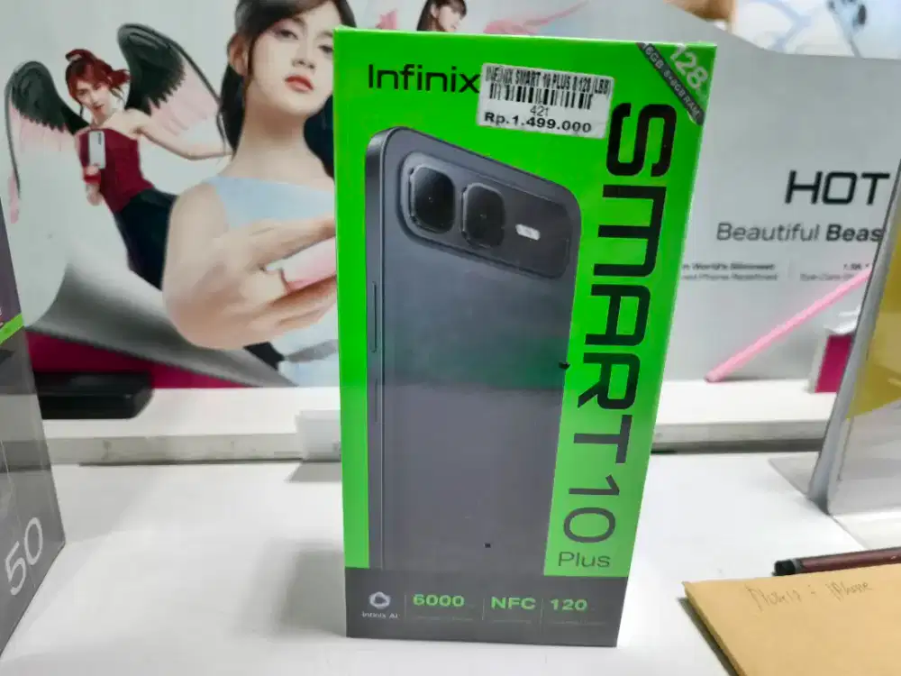 INFINIX SMART 10 PLUS RAM 8+8/128GB ATLANTIS DAHSYAT