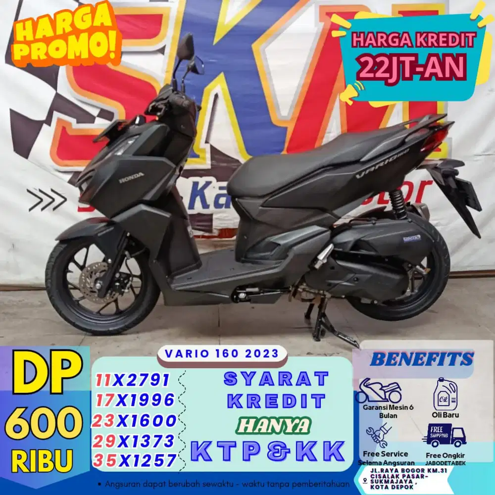 (heboh bayar 600 lngsng gas) Vario 2023 cash credt