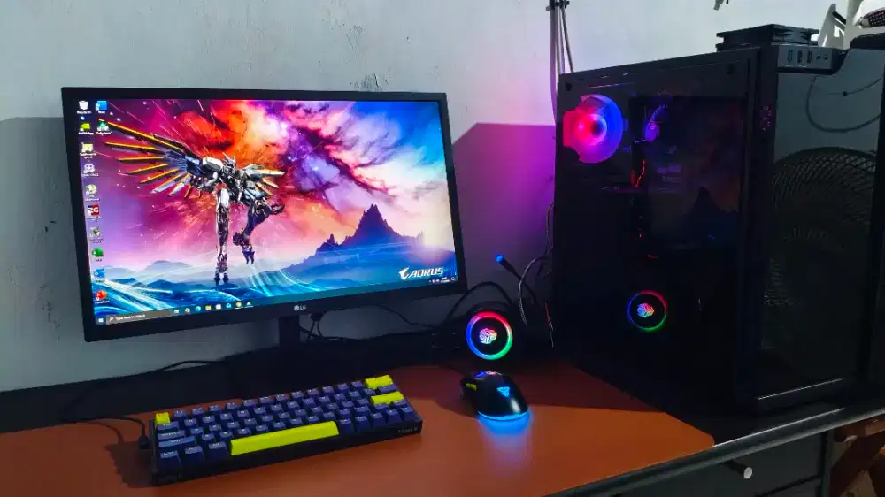 PC Gaming Fullset I5 Ram 16GB SSD 512GB GTX 1650 Monitor 24