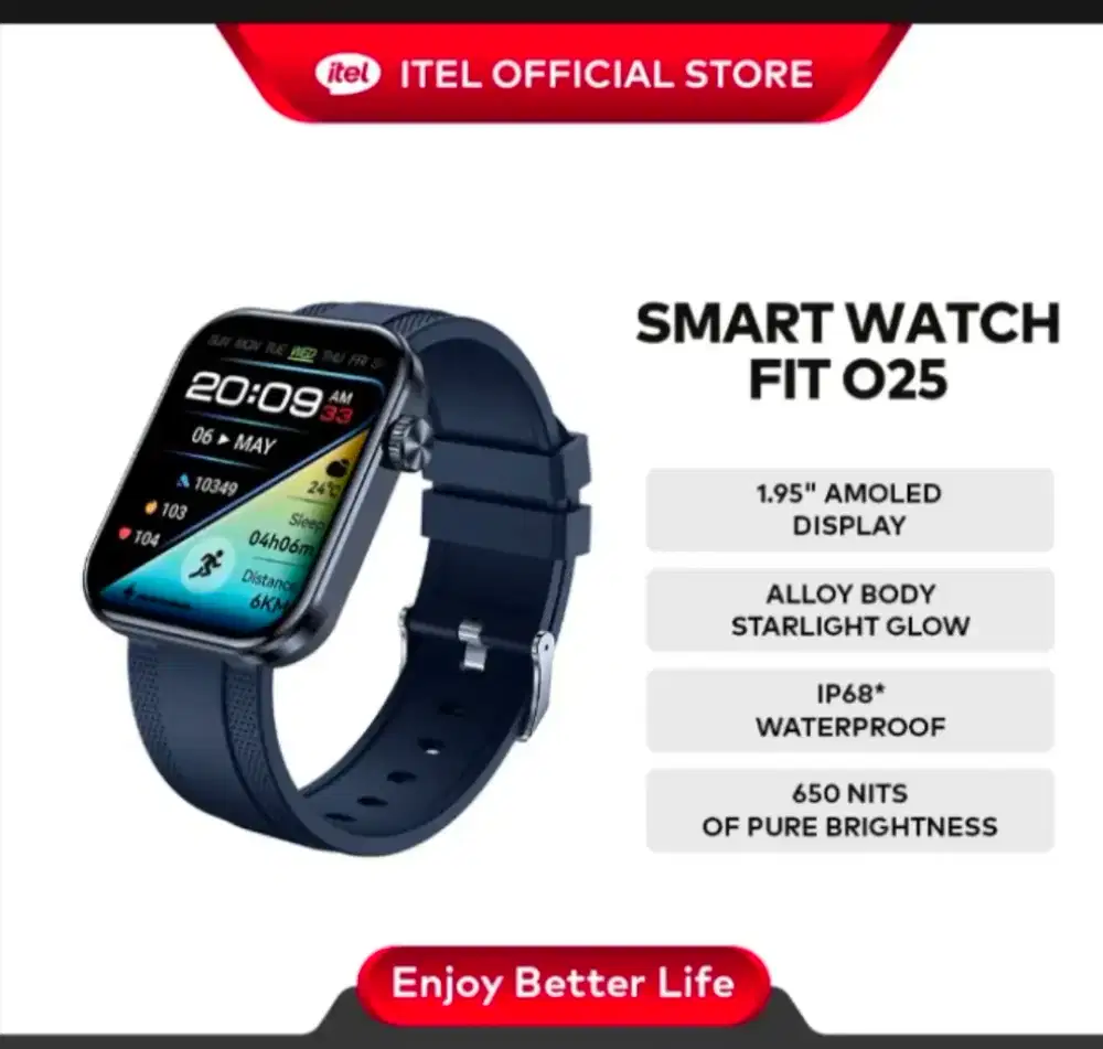 Murah Intel smart watch O25 teknologi Ai Meno LKP grs resmi