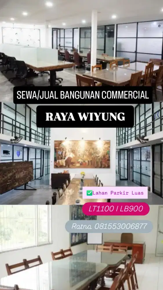 Sewa/Jual Bangunan Commercial Raya Wiyung Cocok untuk Usaha