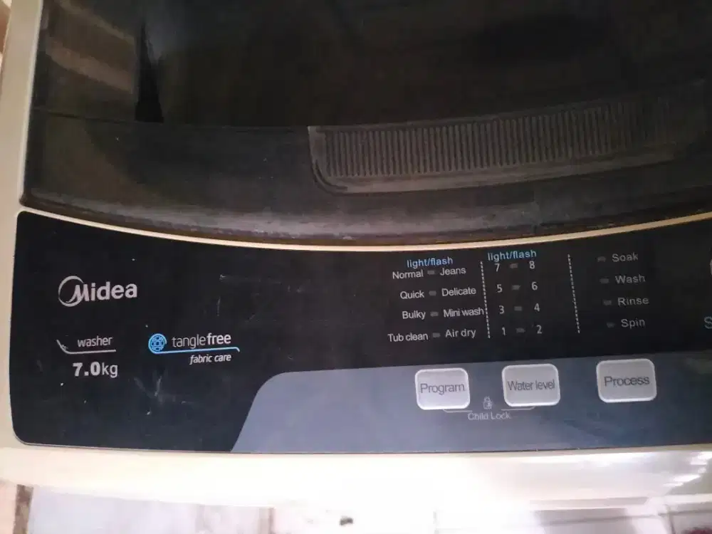 Mesin cuci Midea MAS90-S501G, top loading 1 tabung MAS90S501G