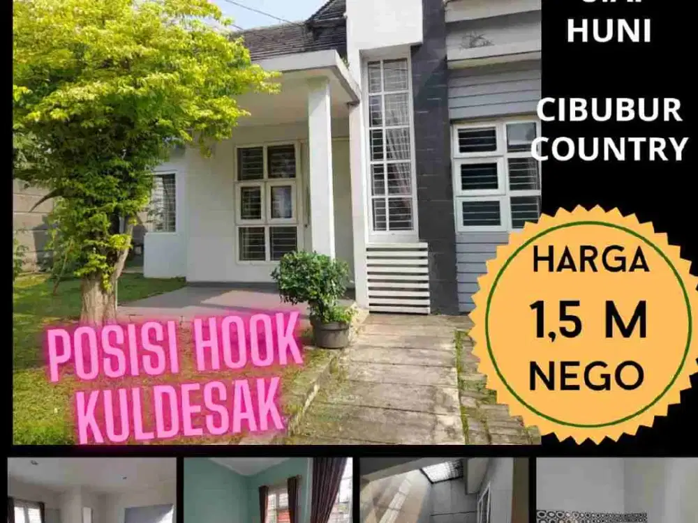 Posisi Hook Culdesak, Dijual Rumah di Cibubur Country