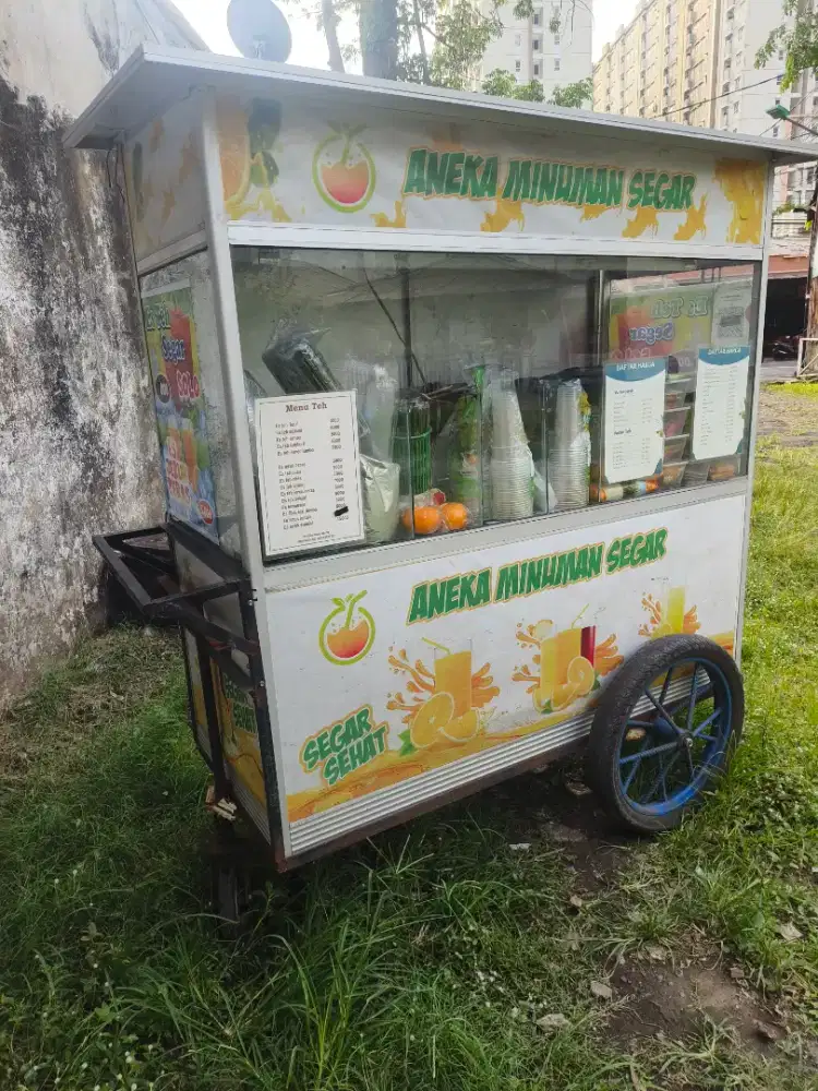 Gerobak es jeruk peras