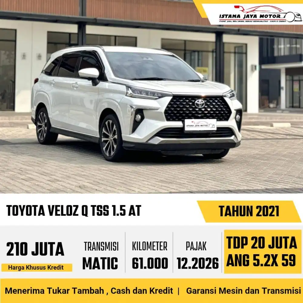 FITUR TSS Toyota Veloz Q TSS Matic 2021 Putih