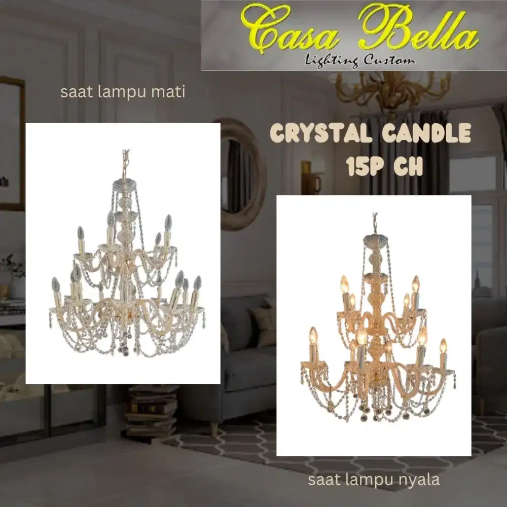 LAMPU HIAS GANTUNG CRYSTAL