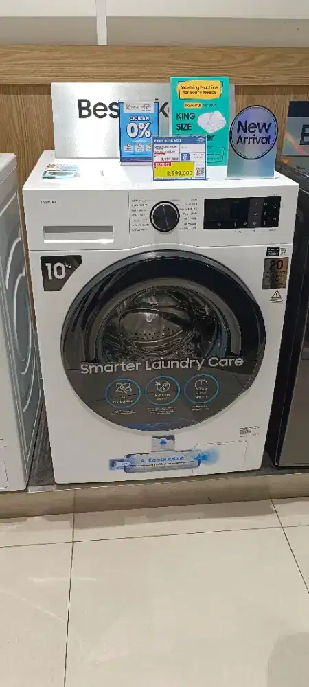 MESIN CUCI SAMSUNG BESPOKE AI FRONT LOADING WW10DG5U34AESE (10Kg)