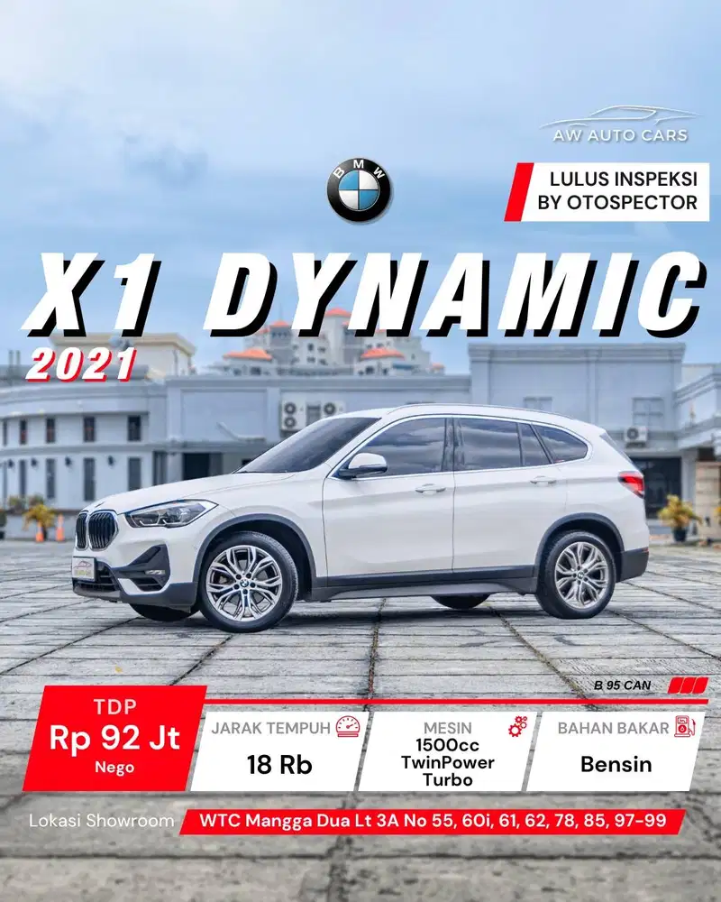 [LOW KM] BMW X1 Dynamic NIK 2021 sDrive 2022