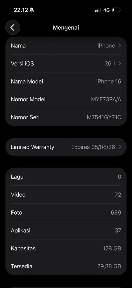 Iphone 16 128 GB IBOX PA/A