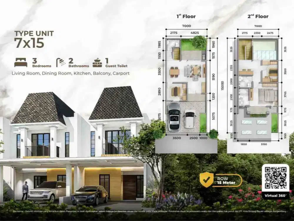 Rumah 2 Lantai Cluster Roma Grand Kota Bintang Bekasi