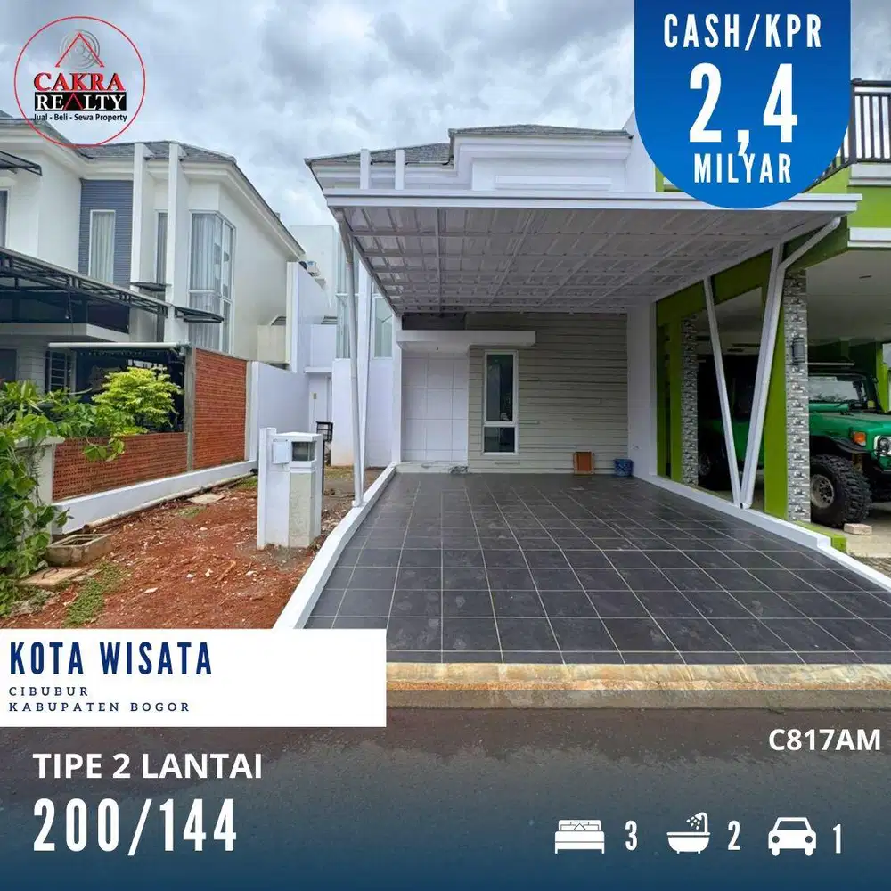 Rumah bagus siap huni di kota wisata cibubur