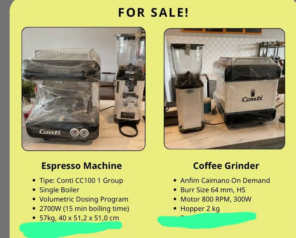 Mesin Kopi Conti CC 100 plus grinder Anfim