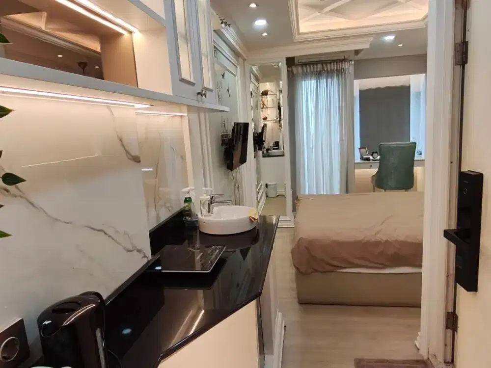 Sewa  Studio Model Hotel Deluxe Apartemen GreenBay Pluit Jakarta Utara Baywalk Mall Green bay