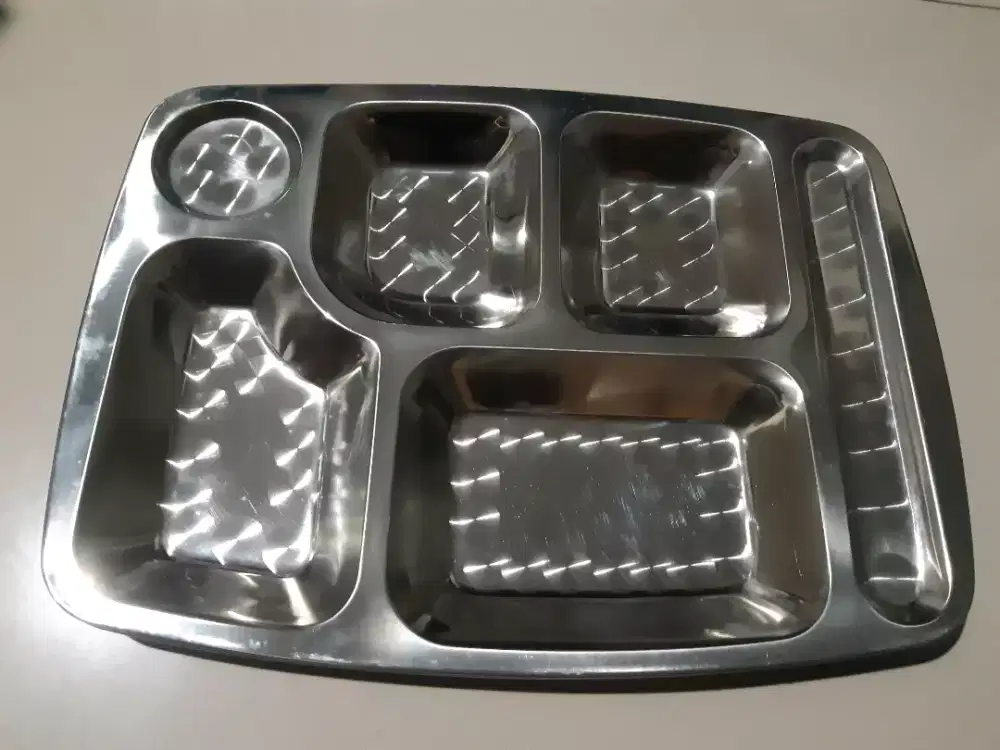 Piring Sekat Stainless Prasmanan Kuliner Hajatan