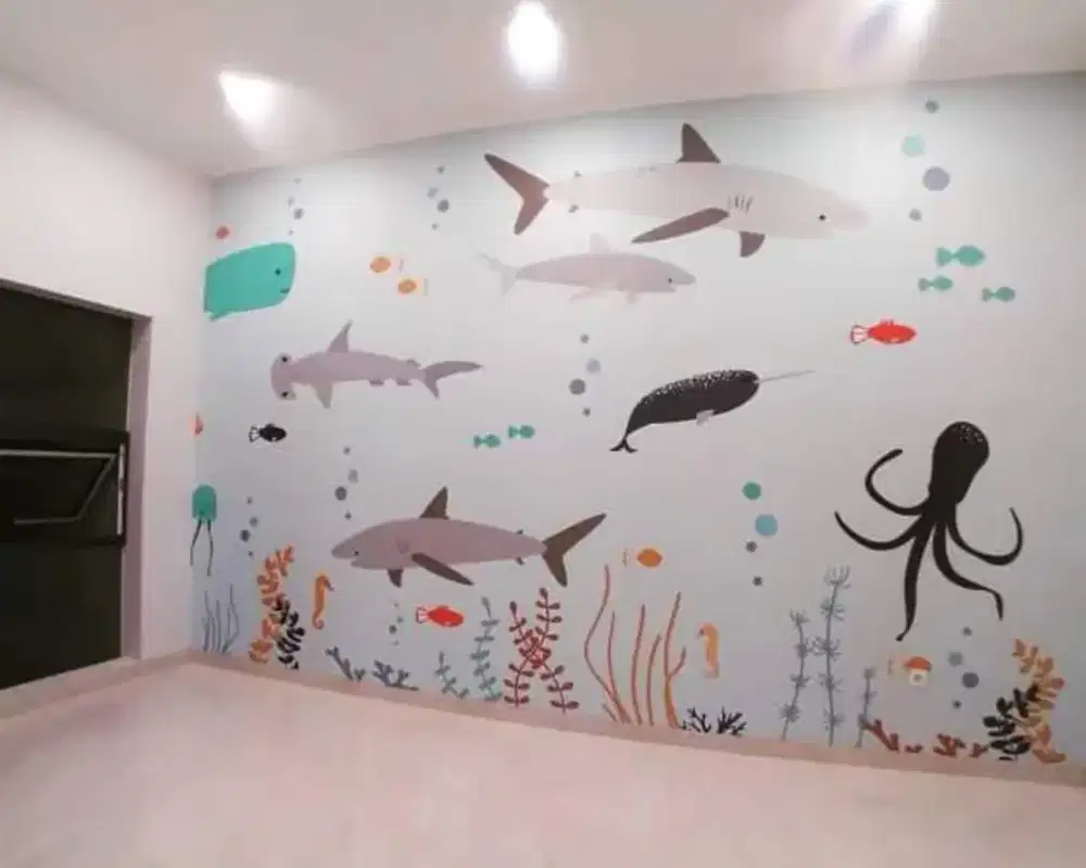 Wallpaper dinding custom 3dimensj