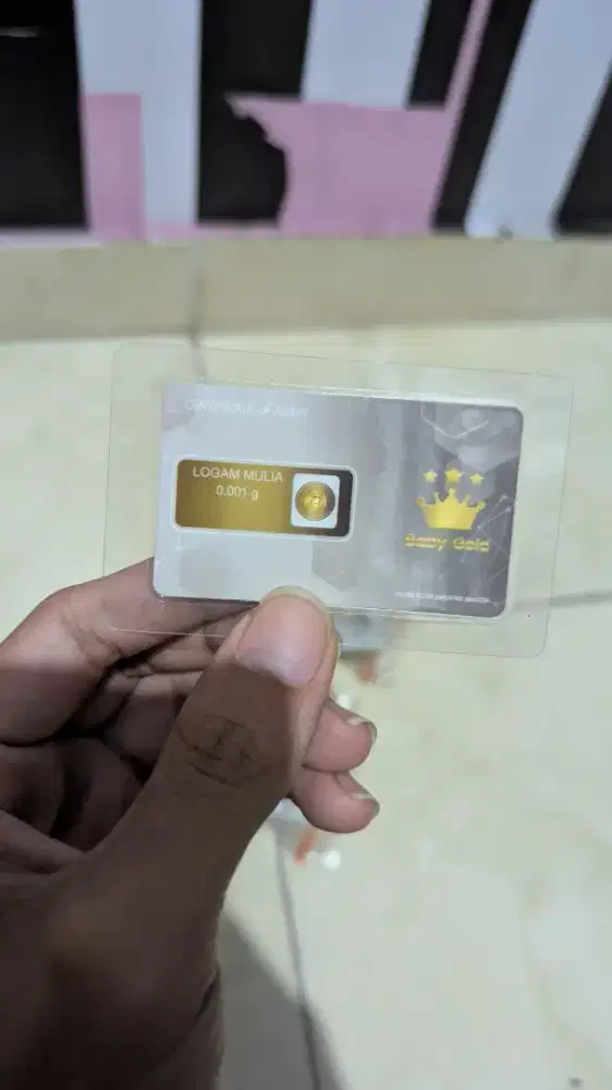 Logam Mulia Mini Gold Baby Gold 0.001 Gr Gram