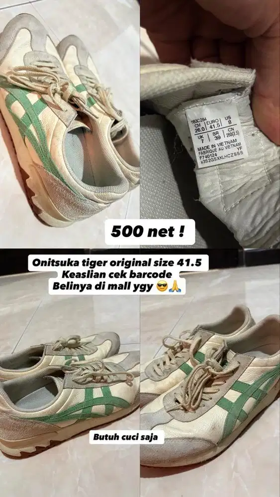 Onitsuka tiger original size 41.5