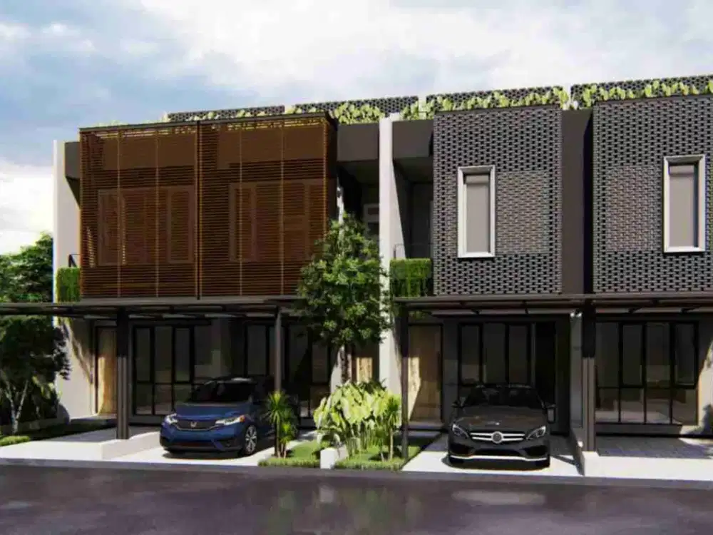 Rumah cluster siap huni di sawangan kota Depok 2 lantai+rooftop KPR strategis dekat pintu tol Serpong dan Desari Depok