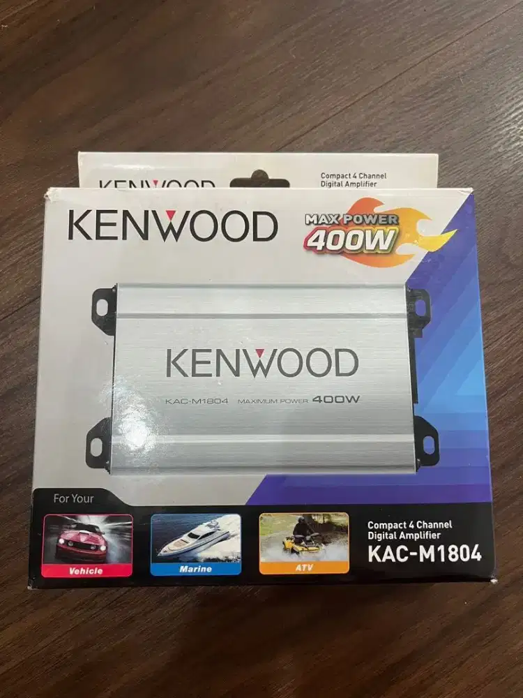 amplifier digital kompak 4 channel Kenwood KAC-M1804 Audio Amp Mobil
