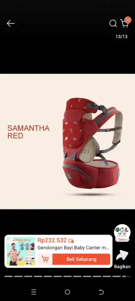 Gendongan + Carrier anak 2pcs