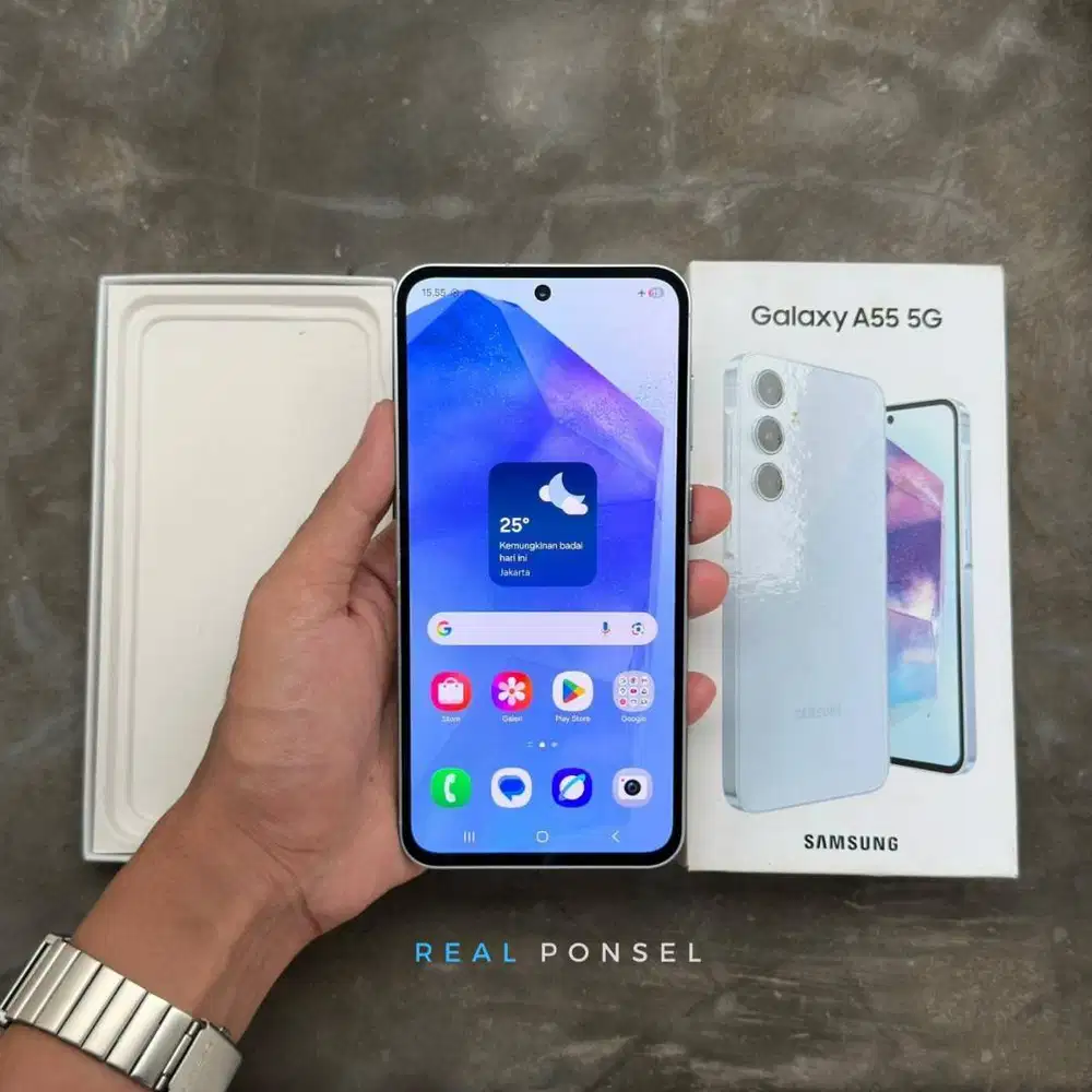 Samsung A55 8/256 SEIN Garansi Mei 2026 Fullset Ori