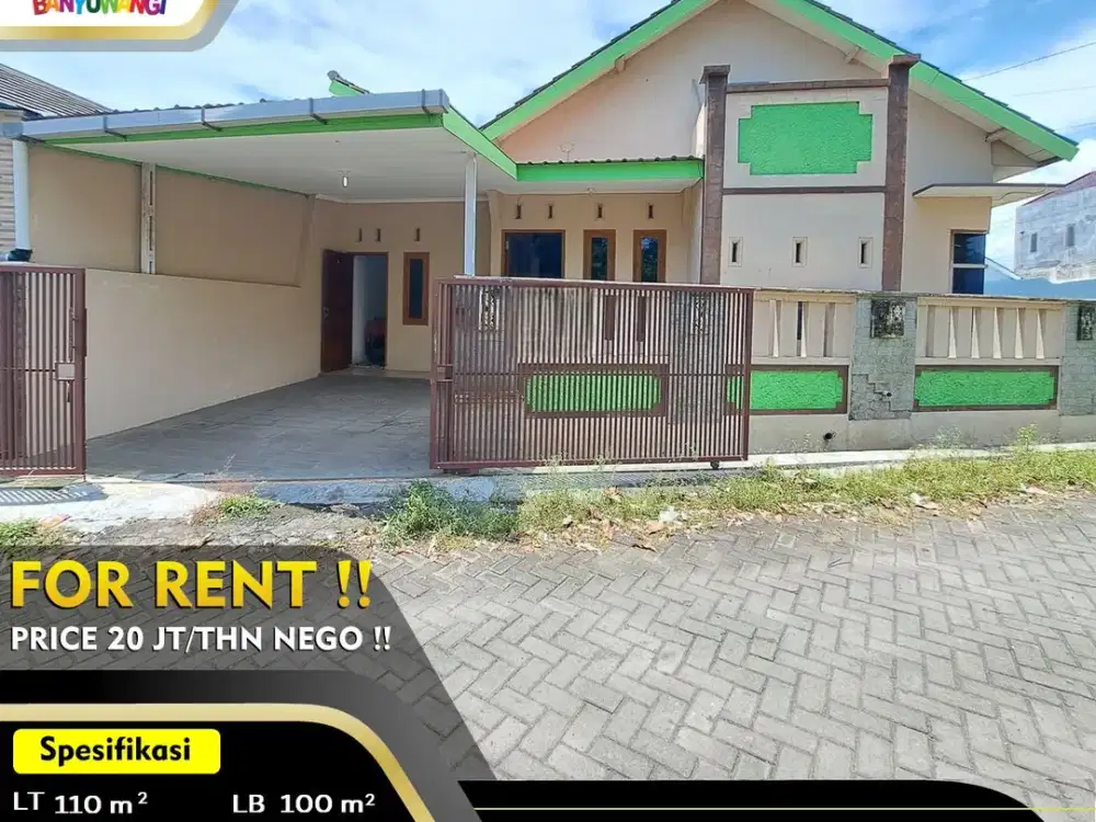 Disewakan Rumah Full Furniture - Banyuwangi Kota