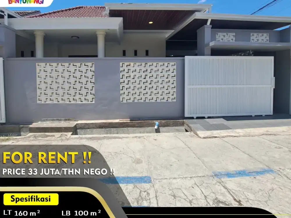 Disewakan Rumah 2 Lantai Full Furniture - Banyuwangi Kota