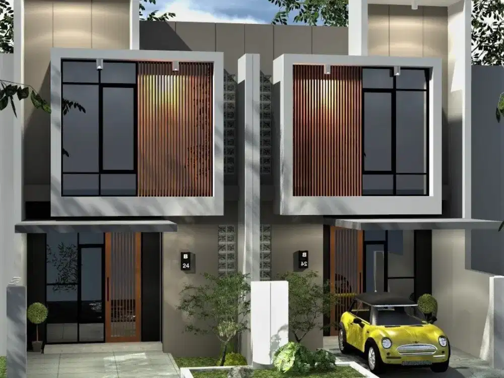ON PROGRESS, RUMAH 2 LANTAI SEMAMPIR STRATEGIS MODERN