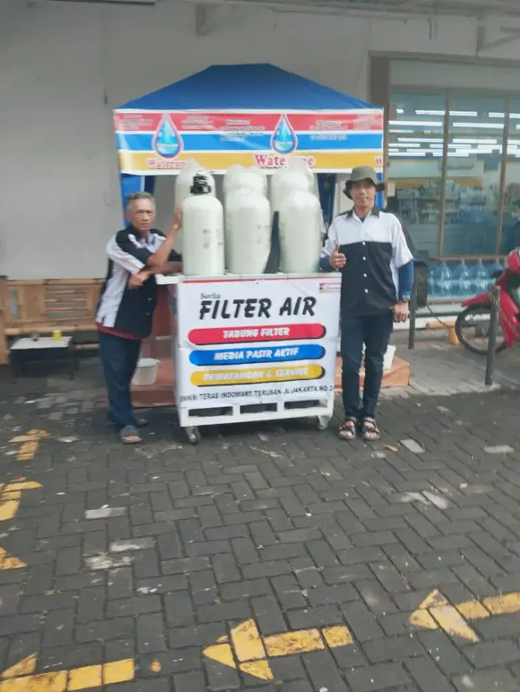 Menyediakan filter air fiber pemasangan baru dan ganti media