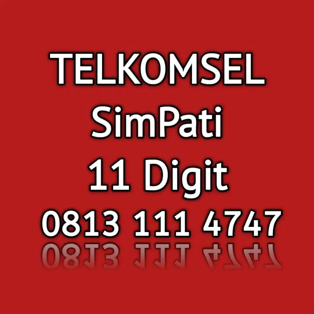 nomor cantik telkomsel simpati 11 digit angka cantik