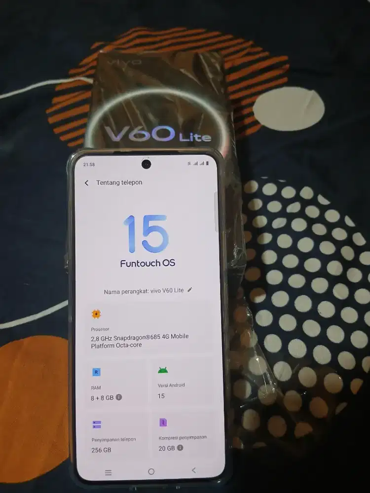 Vivo V60 lite 4g 8/256GB