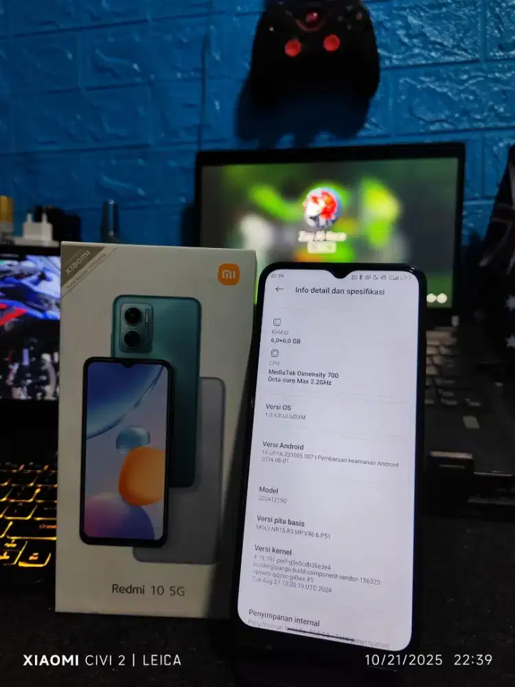 REDMI 10 5G 6+6/128 Fullset Ori