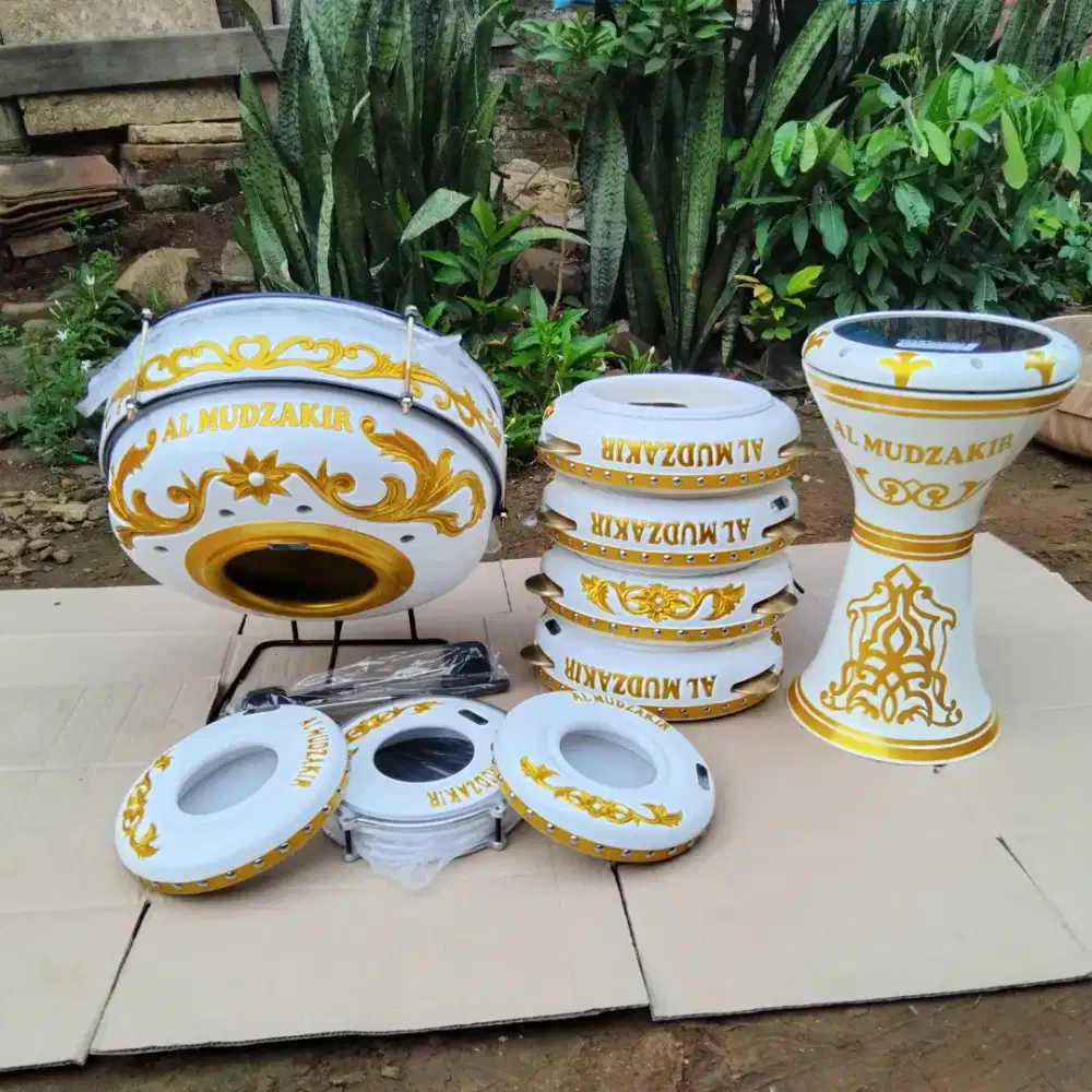 Rebana Hadroh Satu peket ukir nama castem