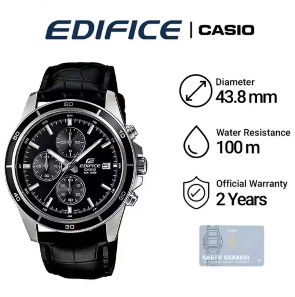 Edifice watch water resistant 100m