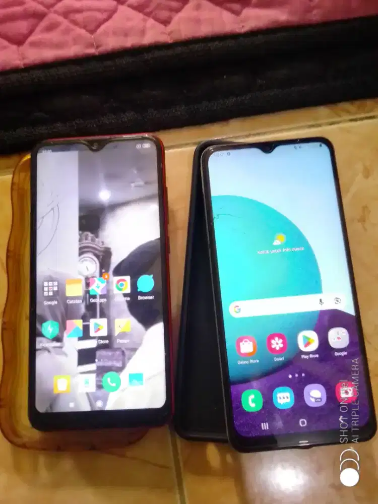 Redmi 8a ram 2 layar poni .Samsung a02 ram 2 layar poni minus retak