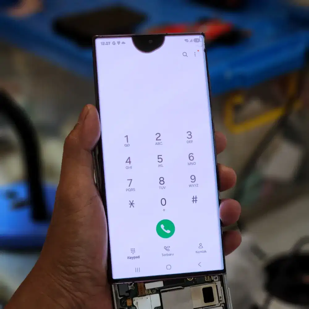 LCD SAMSUNG GALAXY S22 ULTRA ORIGINAL FULLSET FRAME WARNA BURGUNDY