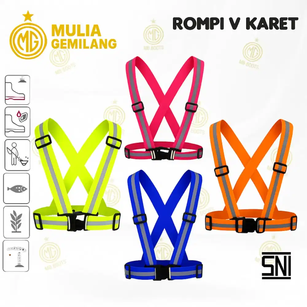 Rompi V karet safety