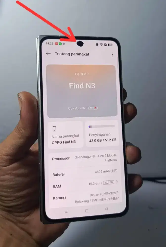 OPPO N3 FOLD 5G RAM 16/512GB ORIGINAL MULUS NORMAL SIAP PAKE

HANYA