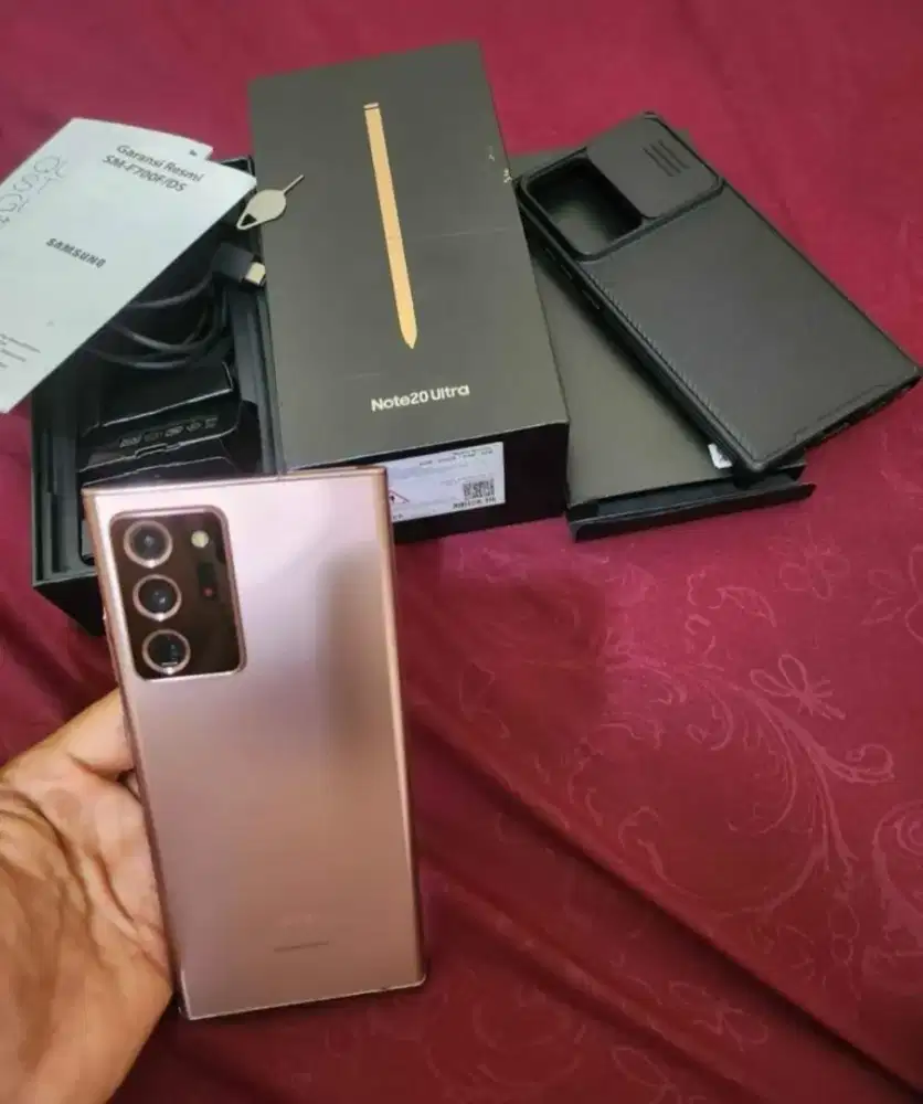 SAMSUNG NOTE 20 ULTRA RAM 8/256GB ORIGINAL SEIN
RESMI INDONESIA MULUS