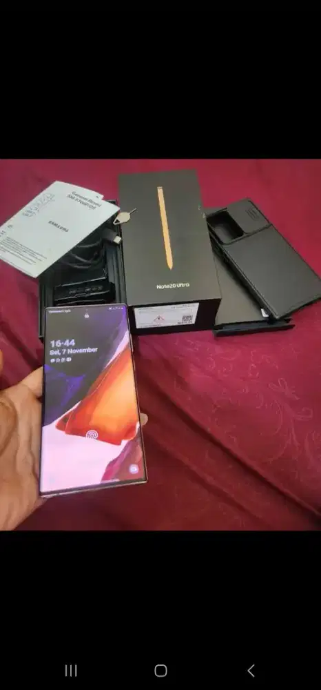 SAMSUNG NOTE 20 ULTRA RAM 8/256GB ORIGINAL SEIN
RESMI INDONESIA MULUS