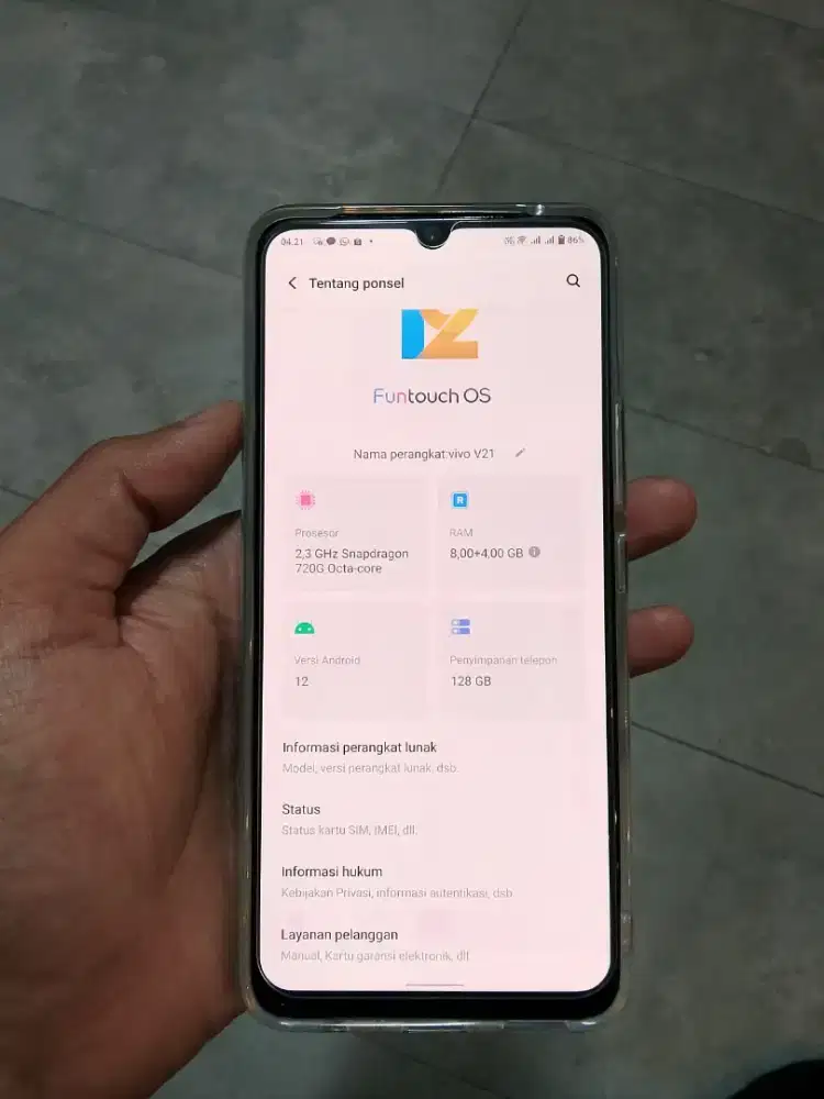 Vivo V21 NFC Amoled Jual cepat