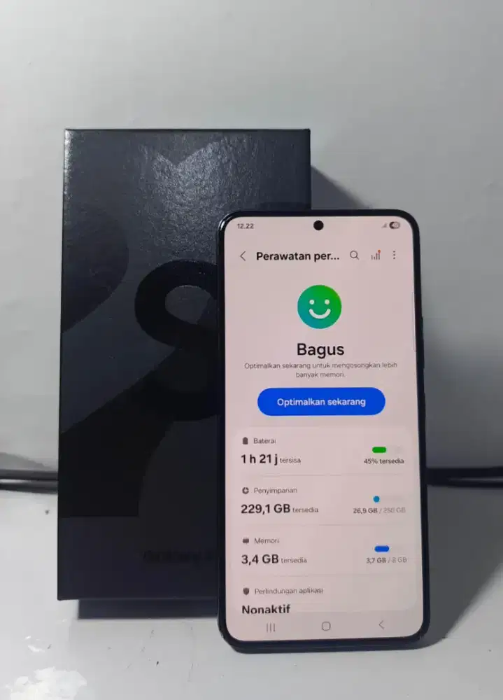 SAMSUNG S22 5G REGULER RAM 8/256GB ORIGINAL SEIN
RESMI INDONESIA MU