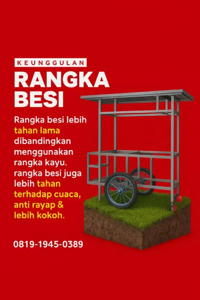 Spesialis Gerobak Besi Dan Alumunium Murah