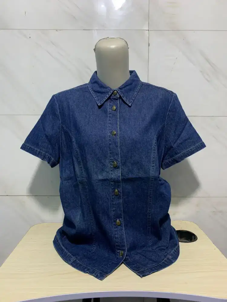 HSC 2025 Kemeja Jeans Wanita