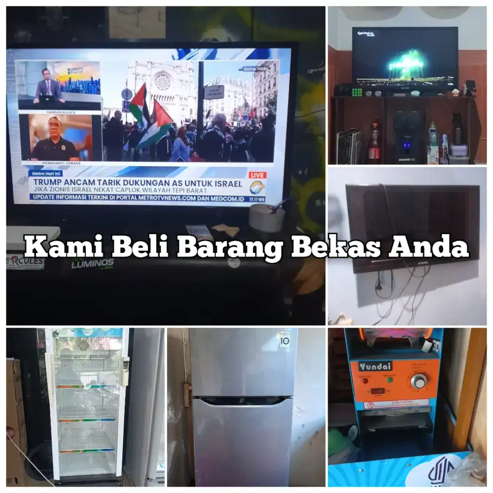 Terima lagi TV LED Bekas, Speaker, Tape dan elektronik bekas lainnya